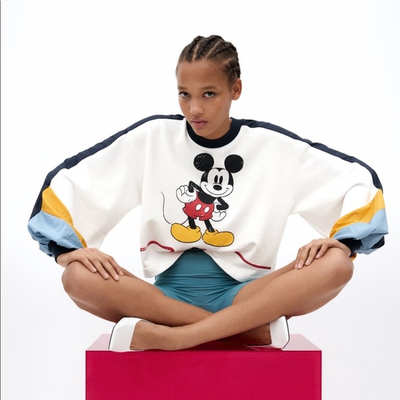 ZARA BNWT Disney Mickey Mouse Sweatshirt - Picture 4 of 7